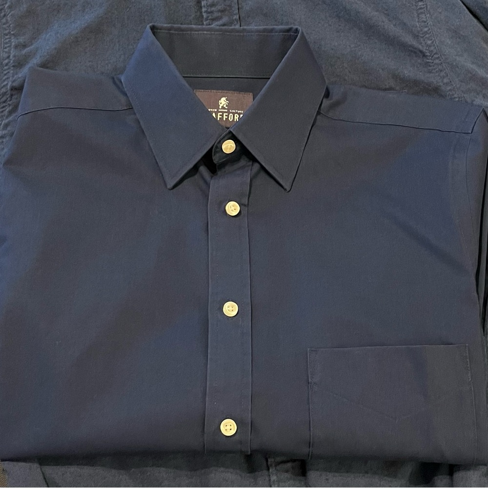 Stafford Dress Shirt 👔 Size 14 1/2 (32-33) 😍 Blue
